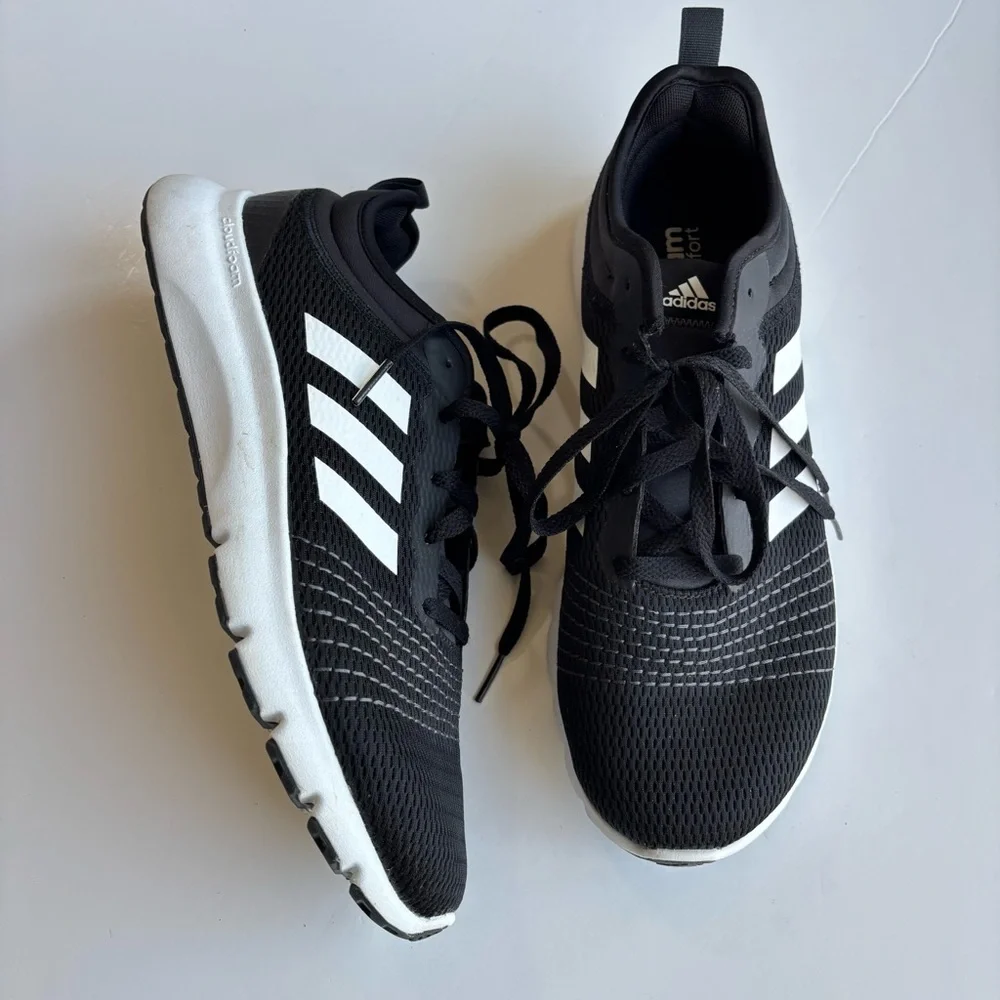 SH2 Adidas Men's Black Cloud foam Sneakers Casual Athletic Shoes 10.5 Streetwear